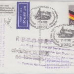 BRD/Postkrieg - 80 Pfg. Heimatvertriebene LupoKarte n. POLEN SST Schongau 1986