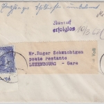 BRD/Postkrieg - 20 Pfg. 20 J. Vertreibung LH-1st-Flug Frankfurt Dar Es Salam