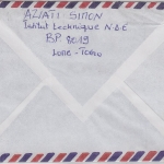 Togo - 180 F. 120 Jahre UPU Einzelfrankatur Luftpostbrief Lome - Stuttgart 1994