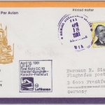 Philippinen - 3,20 P. 150. Geb. Stephan/UPU LH-1st-Flug-Bf. Manila - FFM 1981