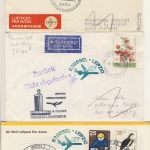 DDR - Interflug 1975, 1st-Flug Leipzig-Brüssel, Brüssel-Leizig + 2 Zuleitungen