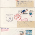 DDR - Interflug 1982, 1st-Flug Berlin-Moskau, Direktpost + 6 Zuleitungen
