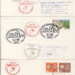 DDR - Interflug 1982, 1st-Flug Berlin-Moskau, Direktpost + 6 Zuleitungen