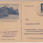 DDR - Schollene ü. Rathenow Poststelle I Bildganzsache n. Wolmirstedt 1952