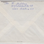 Berlin - 190 Pfg. Burgen & Schlösser Ortsbrief Einschreiben Berlin 61 1981