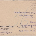 DDR - "Postamt Wittenberge Nachgebühren" viol. L3, 36 Pfg. Nachporto Brief 1952