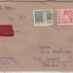 DDR - 1 M. + 30 Pfg. Aufbau Wertbrief Zittau - Leipzig 1978