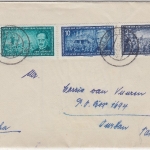 DDR - 25+10+5 Pfg. Arbeiterbewegung Brief n. NATAL Röbel (Müritz) - Durban 1956