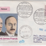 BRD - 80 Pfg. Born/Franck Nobelpreis Schmuck-FDC + ESST Bonn - Wien 1982