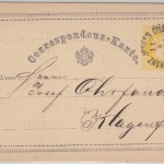 Österreich - Wien-Franz Josephs Quai 1876 K1 2 Kr GA privater Zudruck Reiseavis