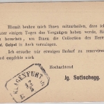 Österreich - Wien-Franz Josephs Quai 1876 K1 2 Kr GA privater Zudruck Reiseavis