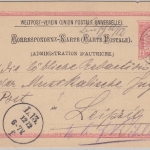 Österreich/Kroatien - Dubrovnik Ragusa K1 5 Kr. Ganzsache n. Leipzig 1893