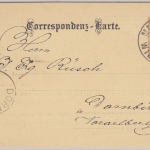 Österreich - 2 Kr. Ganzsache priv. Zudruck Montangesellschaft Wien Dornbirn 1889