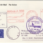 Lufthansa 1989 1st-Nonstop-Flug Frankfurt - Vancouver, LupoDrsBf. bzw. LupoBf.