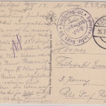 Baltikum - Mitau Kirchenstraße, sw-AK als Feldpostkte./Querverbindung 1917