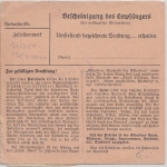 DR - Paketkarte/Selbstbucher 65 Pfg. Registrierkassen-Stpl. Regensburg 2 1943