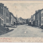Rheinland-Pfalz- Arenberg sw-Strassenansicht Bahnpost Delmenhorst Osnabrück 1902