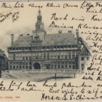 DR - Bahnpost Münster - Emden Zug 641 Karte v. Emden (AK Rathaus) n. Kiel 1903