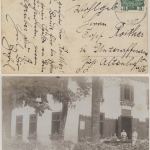 Österreich - Bahnpost Lambach - Haag sw-Fotokarte Gastwirtschaft n Altenhof 1913
