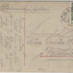 Österreich - Bahnpost Jicin-Wostromer Karte n. Valdicich 1908