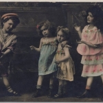 Österreich - Bahnpost Jicin-Wostromer Karte n. Valdicich 1908