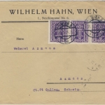 Österreich-Infla - 3x1.000 K. Brief i.d.SCHWEIZ Wien - St. Gallen 21.2.24