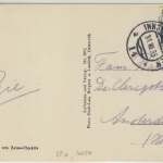 Österreich - Bahnpost Innsbruck - Wien 14 Drucksache Feldkirch n. HOLLAND 1935