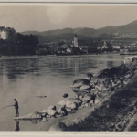 Österreich - Bahnpost Wien - Grein 148 Ansichtskarte Grein n. Wien 1934