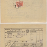 Österreich - 5 Gr. Portomarke Paketaufgabeschein Gasen 1937 Stichwort Steiermark