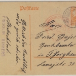 DR - 7 1/2 Pfg. Germania Ganzsache Griessen - Pforzheim 1917 Zensur Waldshut
