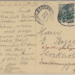 DR - Bahnpost Cöln - Frankfurt (Main) Zug 1114 Karte n. SCHWEDEN 1914