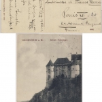 DR - K. Württ. Bahnpost No.77 Z507 Karte n. FRANKREICH Heidenheim 1911