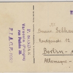 Polen - Warschau Plac Zamkowy sw-AK gelaufen n. Berlin 1925