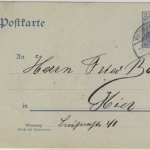 DR - 2 Pfg. Germania Ganzsache Zudruck Einladung Ortskarte Pforzheim 1904