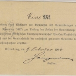 DR - 10+5 Pfg. Germania Nachnahmekarte Mortizburg - Cunnersdorf 1904