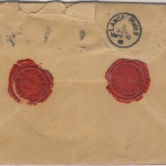 DR - 40 Pfg. Germania Perfin/Firmenlochung B.L.A Einschreibebrief Berlin 1912