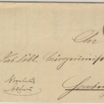 DR - Wendekuvert 5 Pfg. Dienstbrief Landbestellbezirk Salem 1884