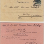 DR - 5 Pfg. Krone/Adler Firmenkarte Hildesheim (Soltenborn) - Eisdorf 1892