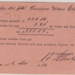 DR - 5 Pfg. Krone/Adler Firmenkarte Hildesheim (Soltenborn) - Eisdorf 1892