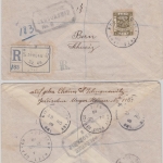 Britische Mil.Verw. Palästina, 2 Pia. Einschreiben Army Post Office SZ44 1918