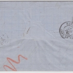 Haiti - Jacmel 1866 Portobrief n. Marseiles Frankreich - mit Inhalt
