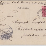 Indien - AK Rangoon - Wilhelmshaven (!) 1905, SMS Hertha !! (Dienstende im