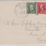 Philippinen - 2 C Ganzsache+Zusatz Brief n. Frankreich Iloilo Panay Islands 1902