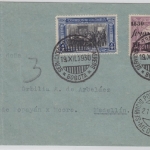 Kolumbien - 20 C./3 P. Bolivar Überdruck Luftpostbrief Bogota - Medellin 1930
