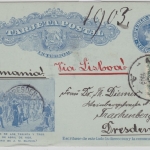 Uruguay - 2 Ctv. Bildganzsache Juramento 1825 + Zusatz Montevideo - Dresden 1903