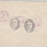 Trinidad - 6 P. King George Einschreiben n. USA Port of Spain New York 1928
