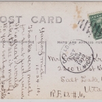 USA - Gaylord Michigan Strassenansicht Post Office priv. sw-Fotokarte 1910