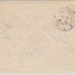 Uruguay - 8 a. 10 Ctv. Provisorial Überdruckausgabe Brief Montevideo Paris 1910