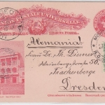 Uruguay - 2 Ctv. Bildganzsache Club Uruguay + Zusatz Montevideo - Dresden 1903