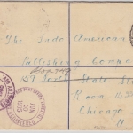 Nigeria, 3 P. Einschreibe-Ganzsache + Zusatz Enugu - USA 1935